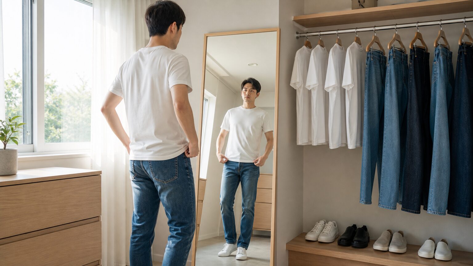 白Tとデニムを自然に見せる5つの判断基準