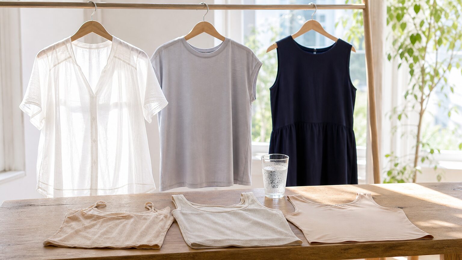 夏のインナーは透け・汗・服との相性で決める