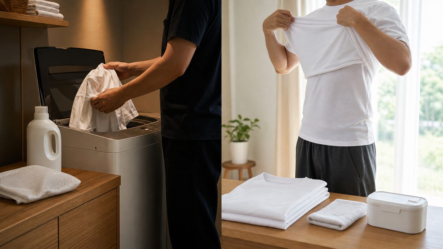 結論：汗臭いTシャツは洗濯と着用中の対策を分ける
