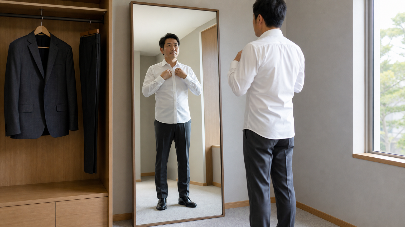 40代の白シャツ姿を整える5つの判断基準