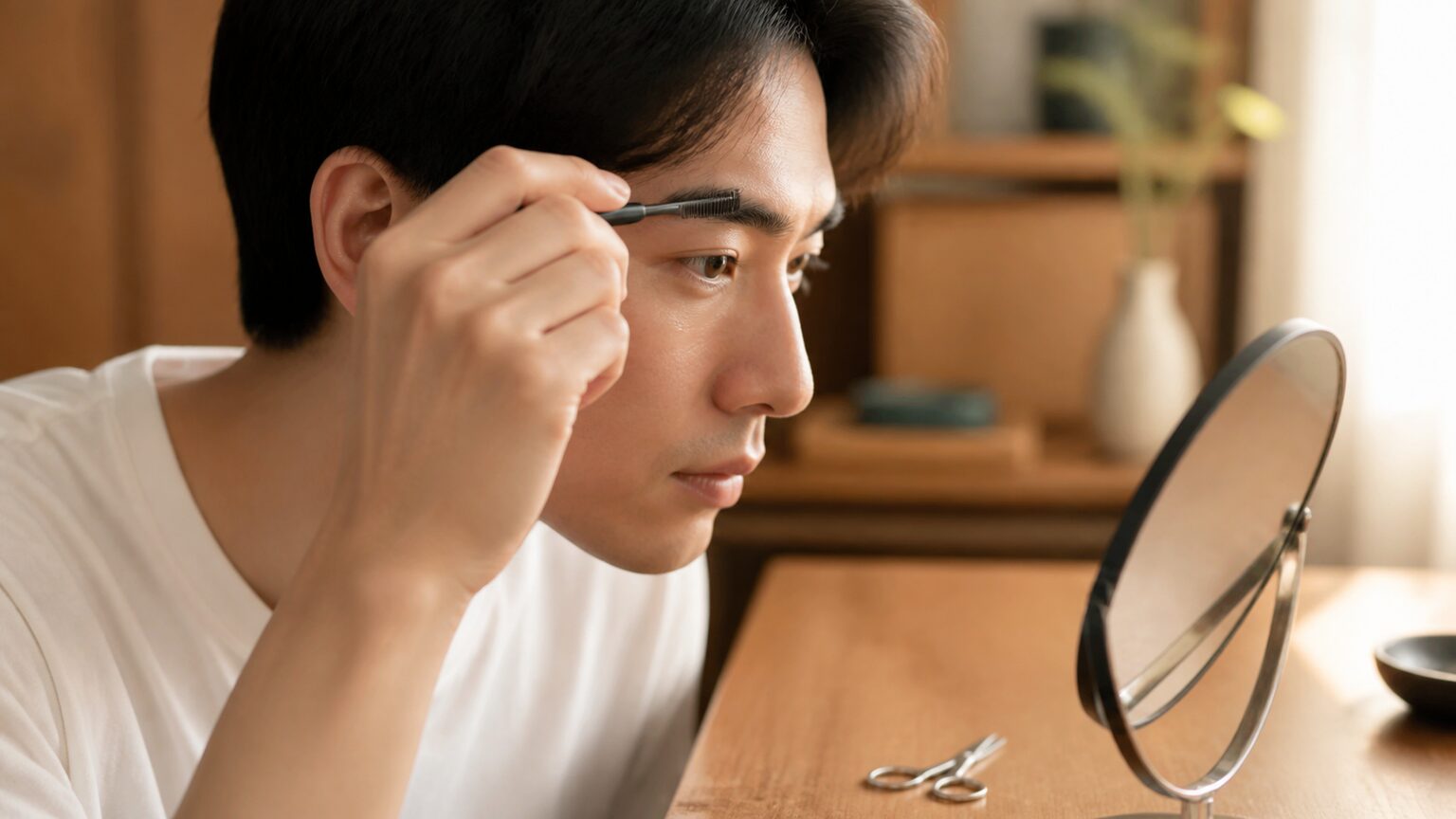 男の眉毛を無理なく保つ頻度と整え方