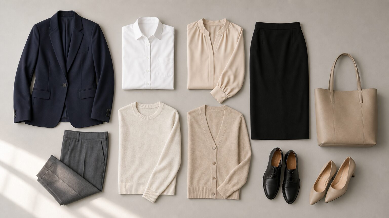 【厳選10アイテム】色を整えやすい仕事服の候補